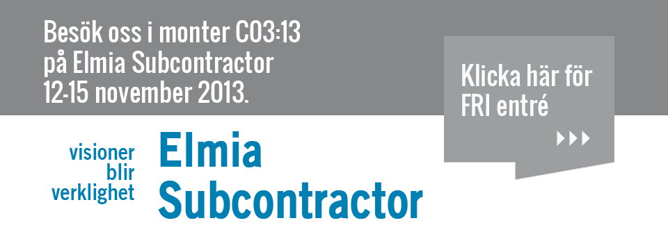 Elmia Subcontractor 12-15 nov 2013